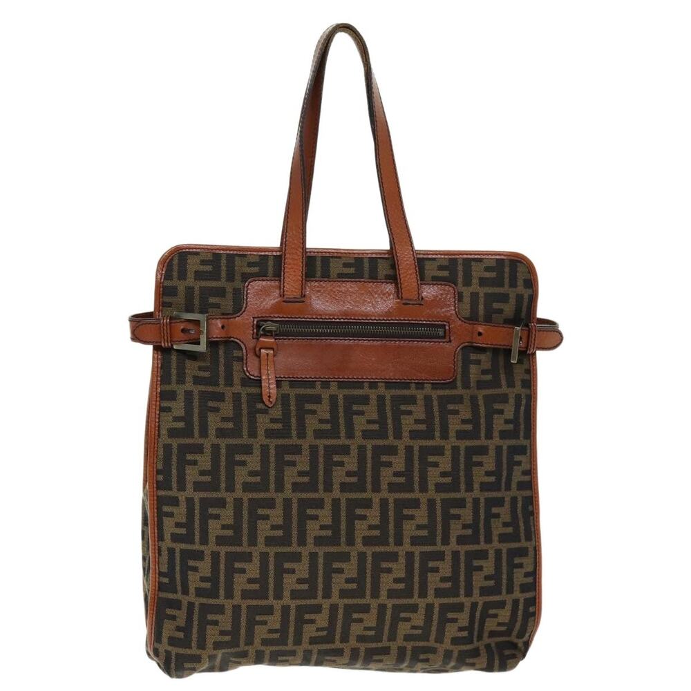 Fendi Zucca Tote Bag Brown